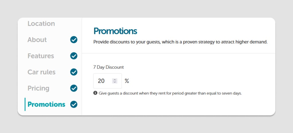 host discounts for long-term rentals