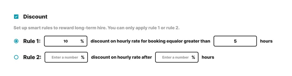 sharetribe flexible discount codes