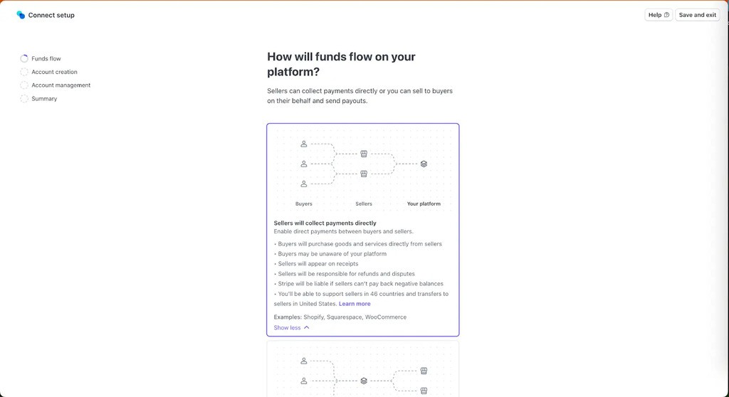 step two choose your funds flow - 1