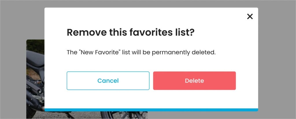 remove this favorite list