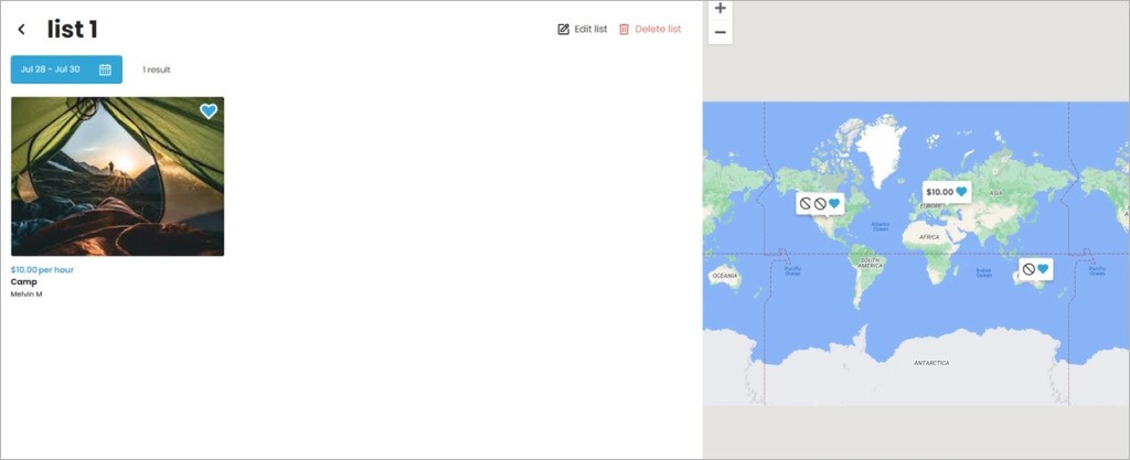 not available favorite listings