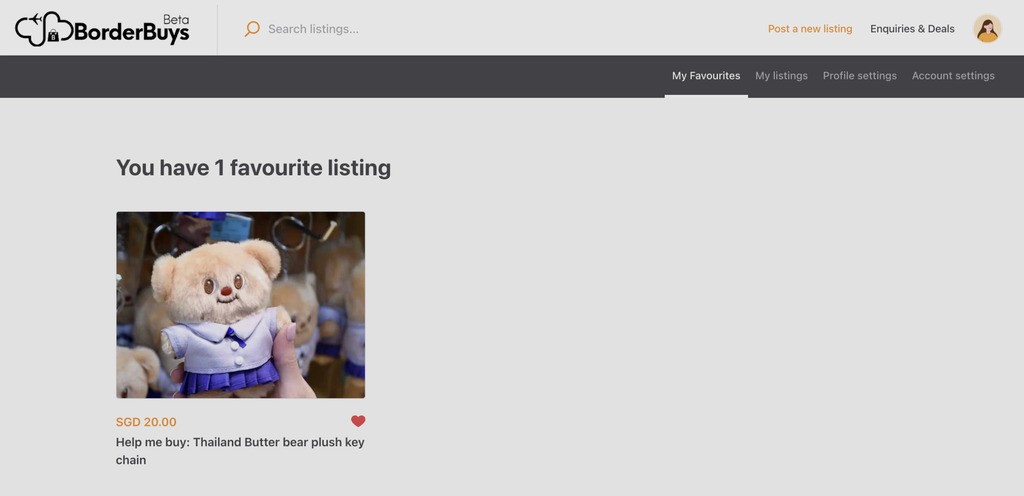 border buys favorite listing