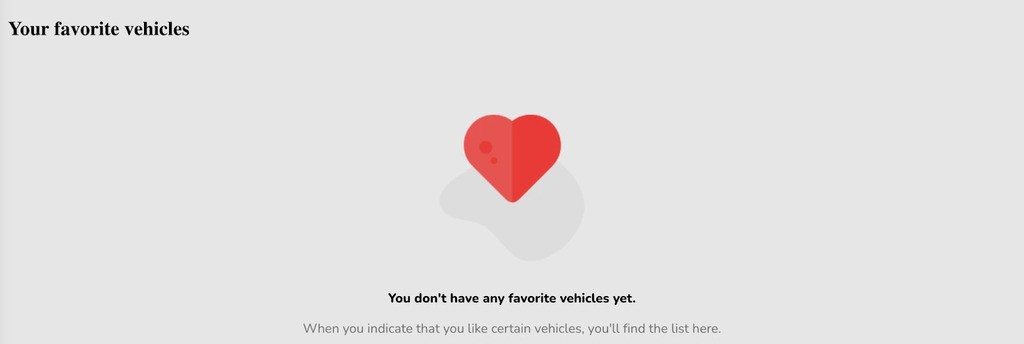 rentalo favorite lists