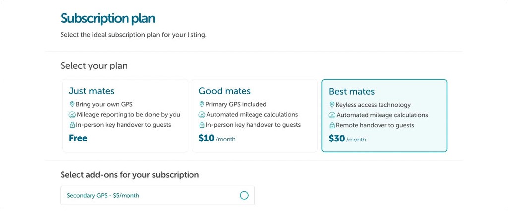 sharetribe subscription plans