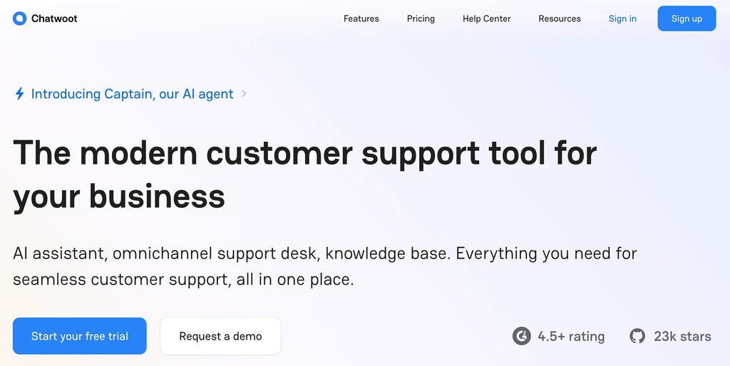 chatwoot ror website example
