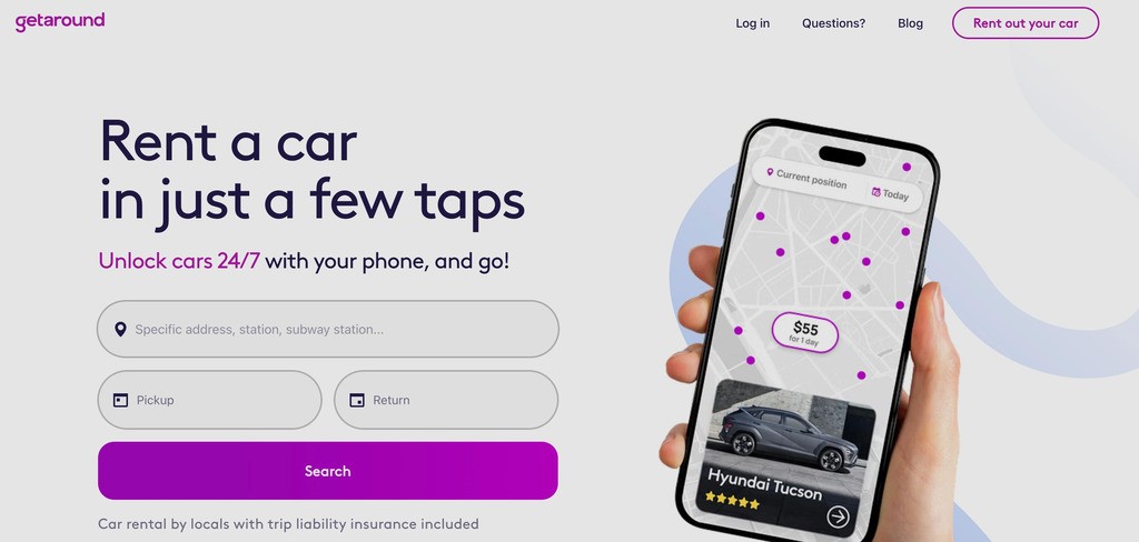 getaround p2p car sharing company