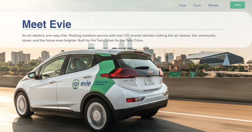 evie car sharing nonprofit business model