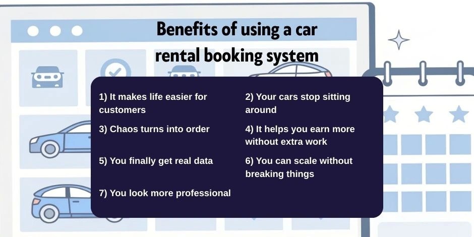 car rental booking system benefits